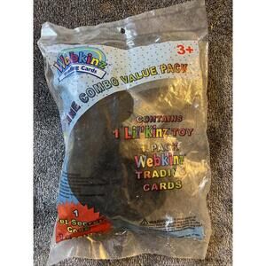 Ganz Webkinz Lil Kinz Black Poodle Plush Toy Stuffed Animal Puppy 6in No Code